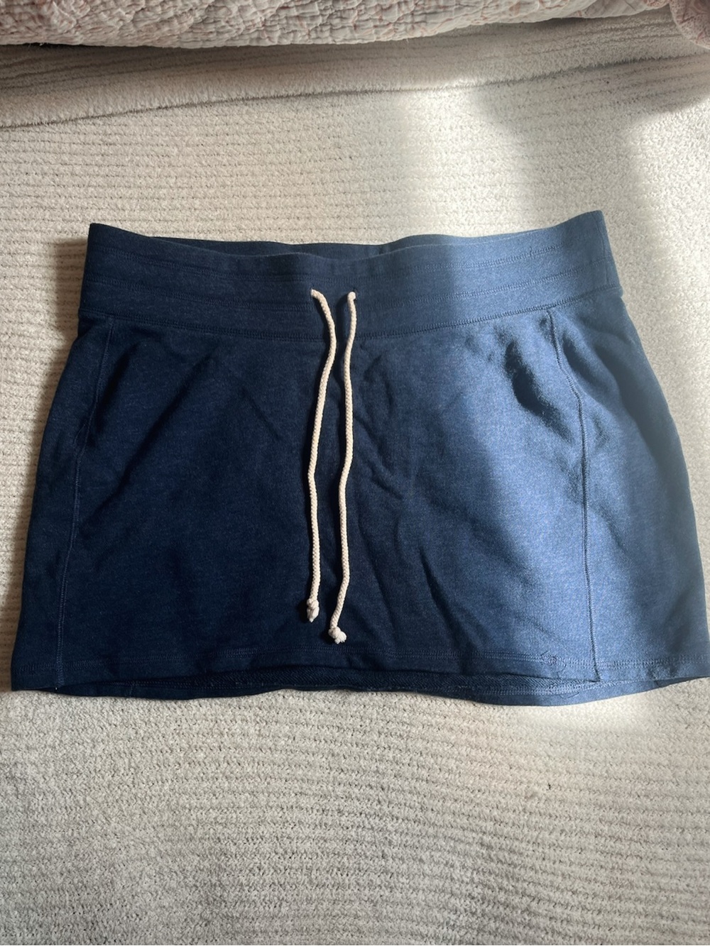 Old Navy Navy Drawstring Mini Skort with Pockets